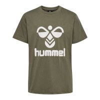 hummel Hmltres T-Shirt S/S Jungen - dusty olive