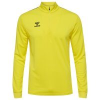 hummel Hmlauthentic Half Zip Sweat Herren - blazing yellow