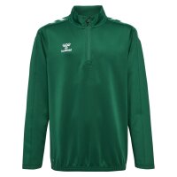 hummel Hmlcore Xk Half Zip Poly Sweat Kinder - evergreen