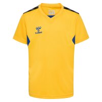 hummel Hmlauthentic Pl Trikot S/S Kinder - sports yellow/true blue