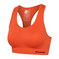 hummel Hmltif Seamless Sports Top Damen - tangerine tango