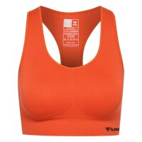 hummel Hmltif Seamless Sports Top Damen - tangerine tango