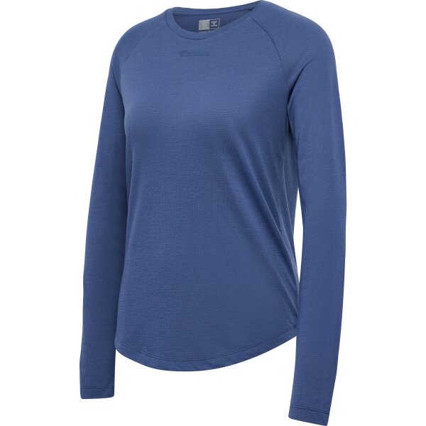 hummel Hmlmt Vanja T-Shirt L/S Damen - blue indigo