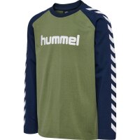 hummel Hmlboys T-Shirt L/S Jungen - olivine