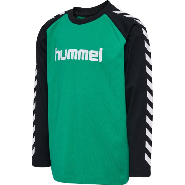 hummel Hmlboys T-Shirt L/S Jungen - pepper green