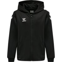 hummel Hmlcore Xk Poly Zip Hood Sweat Kinder - black/black