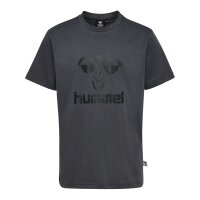 hummel Hmltres T-Shirt S/S Kinder - asphalt/black