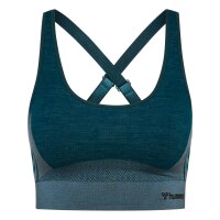 hummel Hmlclea Seamless Sports Top Damen - dark sea