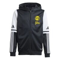 VfR B&uuml;ttgen x adidas Squadra 25 Full-Zip Hoodie Kinder - schwarz/wei&szlig;