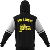 VfR B&uuml;ttgen x adidas Squadra 25 Full-Zip Hoodie Herren - schwarz/wei&szlig;