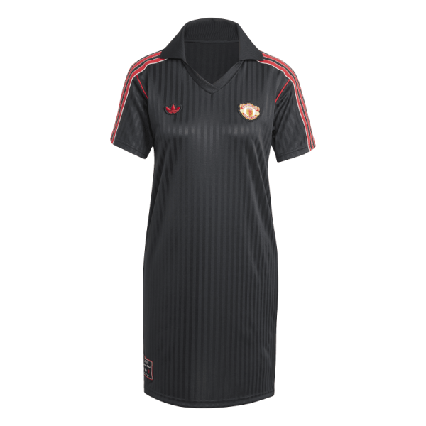 adidas Manchester United Terrace Icons Kleid Damen - schwarz/rot