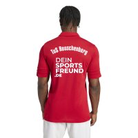 TuS Reuschenberg x adiads Squadra 25 Cotton Poloshirt Herren - rot/wei&szlig;