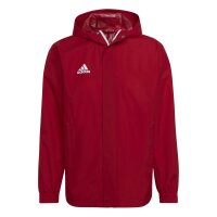 adidas Entrada 22 Allwetterjacke Herren - rot/wei&szlig;