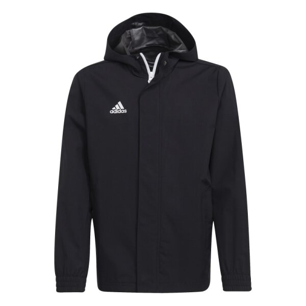 adidas Entrada 22 Allwetterjacke Kinder - schwarz/weiß